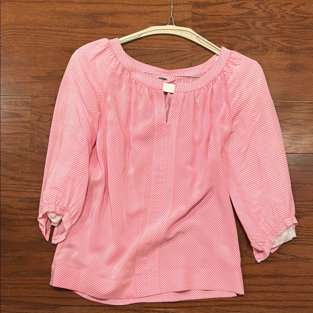 Pink Striped Silk Lilly Pultizer